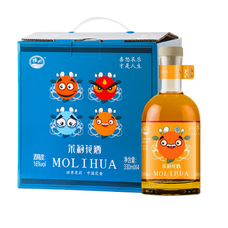 横州茉莉花酒16度330ml喜怒哀乐